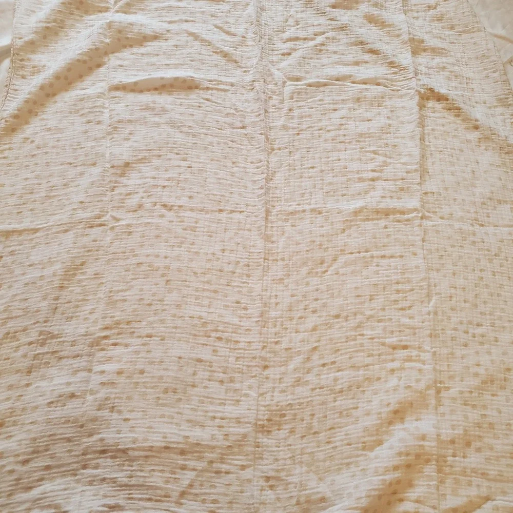 Cloud Island Baby Blanket‎ White Polka Dot Swaddle Muslin Soft 48x42